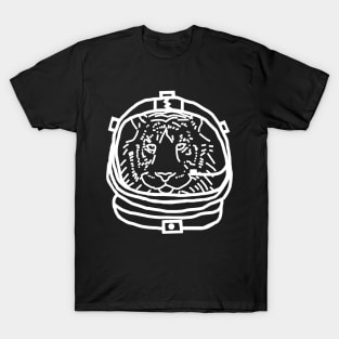 Sci Fi Funny Tiger Space Astronaut T-Shirt
